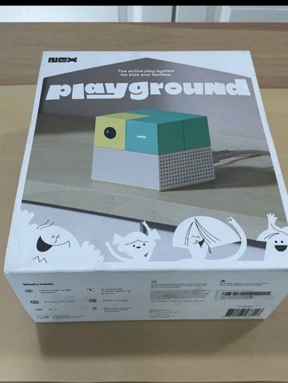 playground Kids Activity Cube - Green/Yellow/Teal